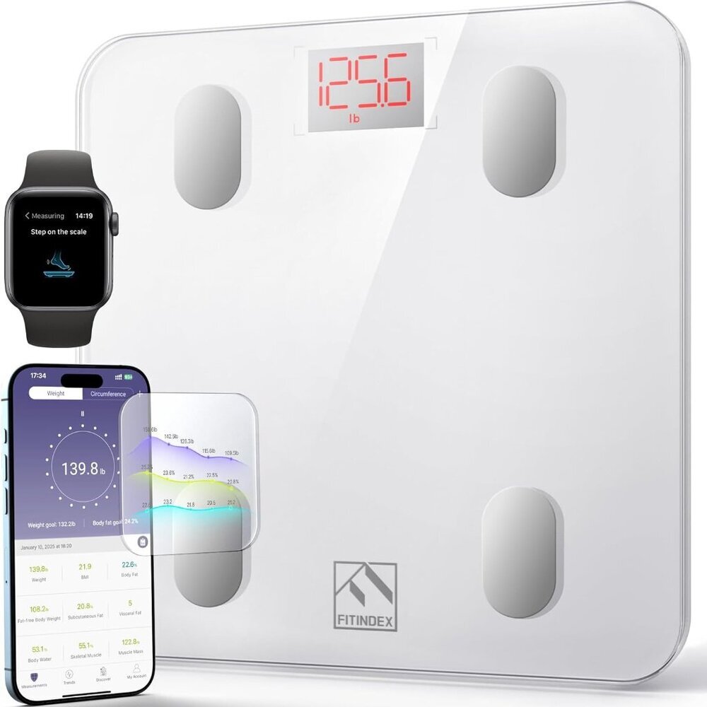 Smart Scale for Body Weight, Scale with BMI, Body Fat, Muscle Mass, Bluetooth,13